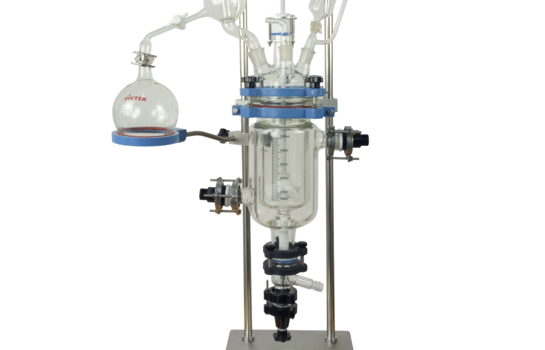 Jacketed Glass Reactors 0.5-5.0L (Benchtop Frame)
